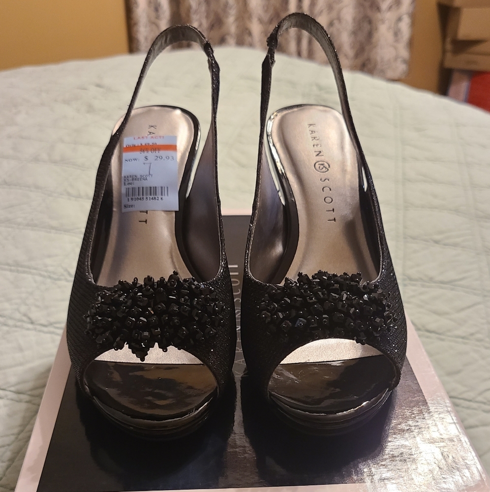 Brand New Black High Heel Shoe